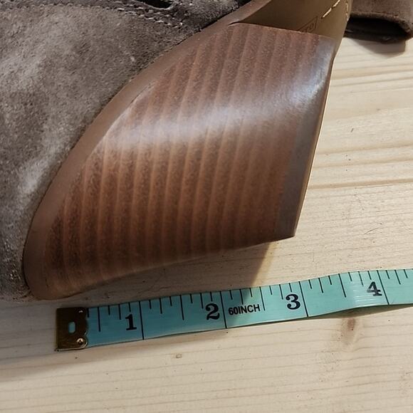 VINCE CAMUTO SLOUCHED LEATHER WESTERN BOOTS WOMANS 5 TAN SUEDE MADE IN BRAZIL - Picture 13 of 16